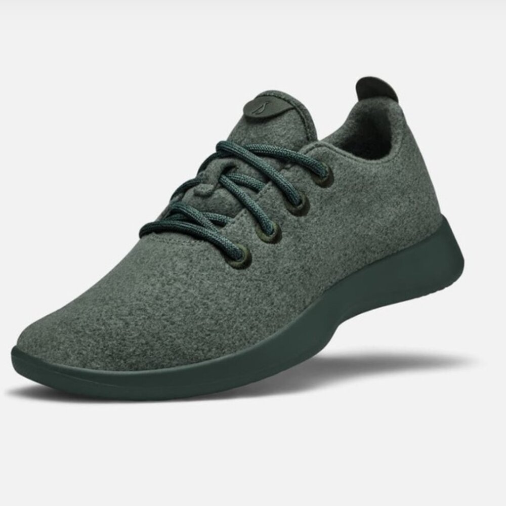 Like New allbirds The Wool Runner Shoes Comfort Women’s‎ 7 Sneaker Green Walking